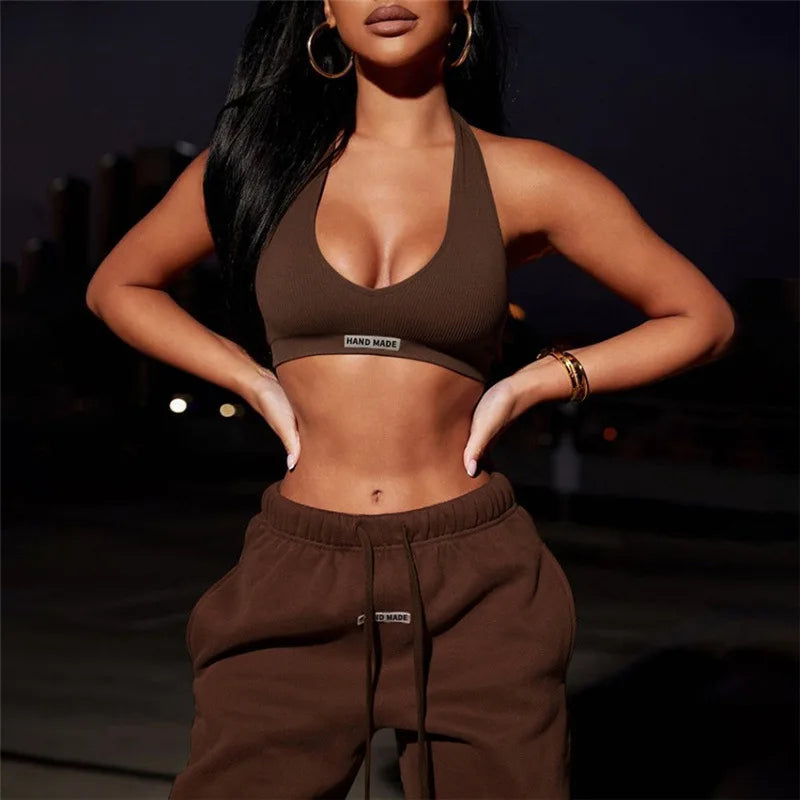 2 Piece Jogger Set Casual Knit Outfits