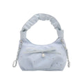 Sweet Cool Crescent Handbag Embroidery Bow