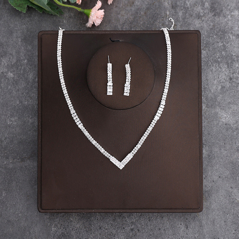 Necklace Earrings Two-piece Decorations   Jewelry