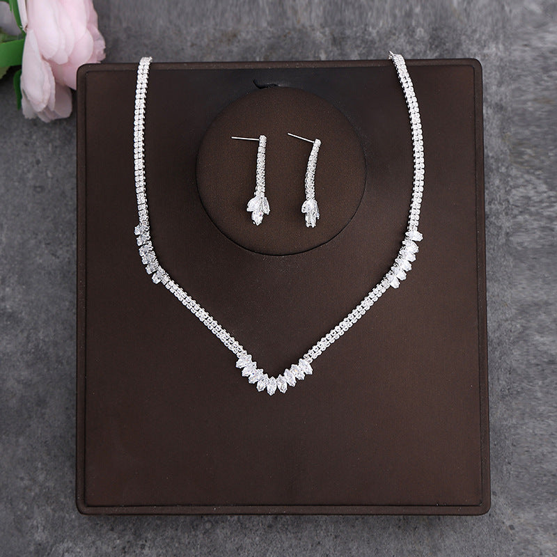 Necklace Earrings Two-piece Decorations   Jewelry