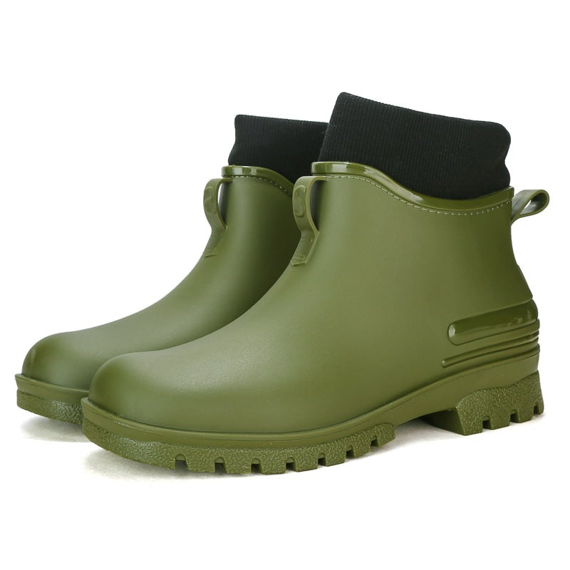 Low-Top Rubber Shoes for Men and Women, Non-Slip and Wear-Resistant