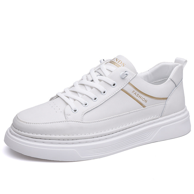 Bean Shoes Men's Casual Driving Shoes Soft Sole Fashion Leather Sneakers