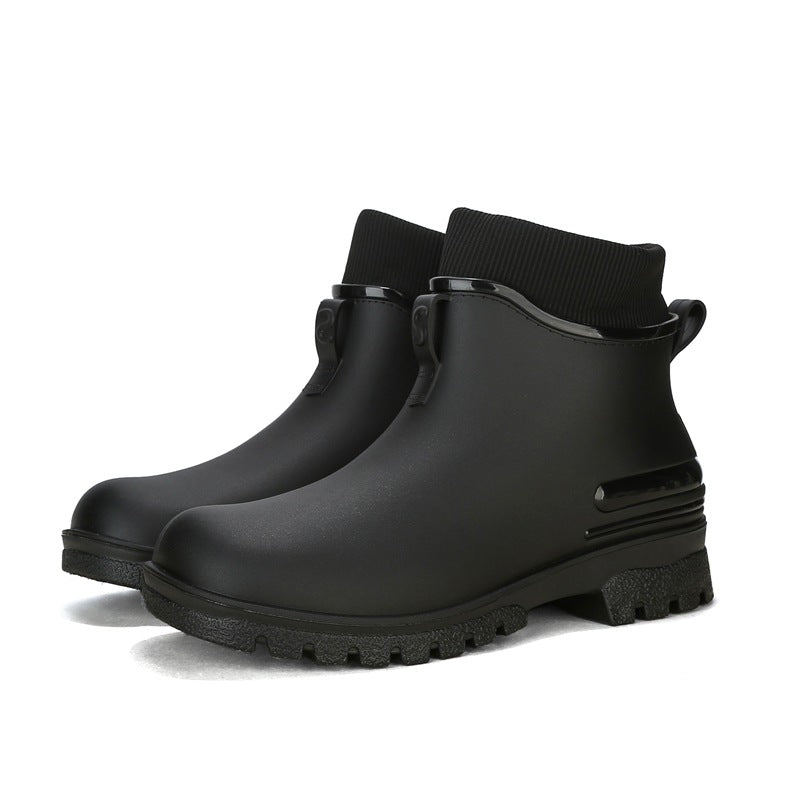 Low-Top Rubber Shoes for Men and Women, Non-Slip and Wear-Resistant