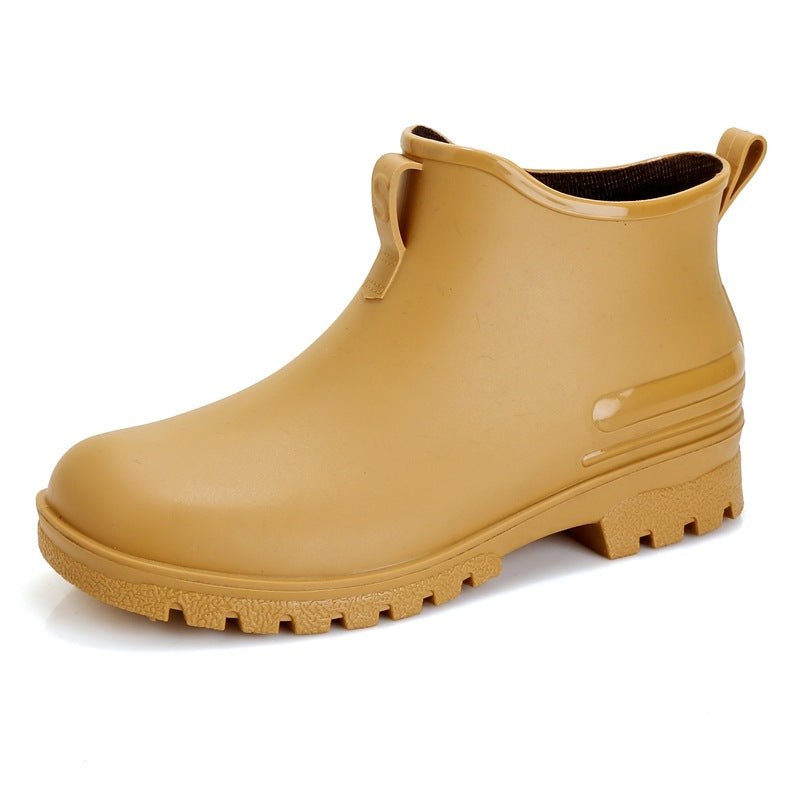 Low-Top Rubber Shoes for Men and Women, Non-Slip and Wear-Resistant