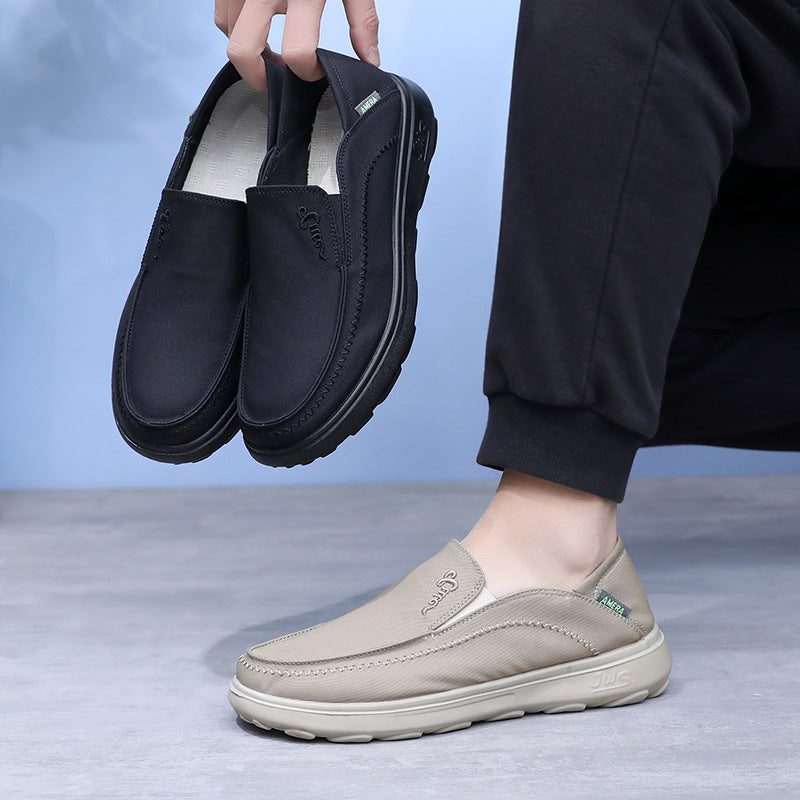 All-match Men's Shoes Casual Canvas Shoes Slip-on Non-slip Comfortable
