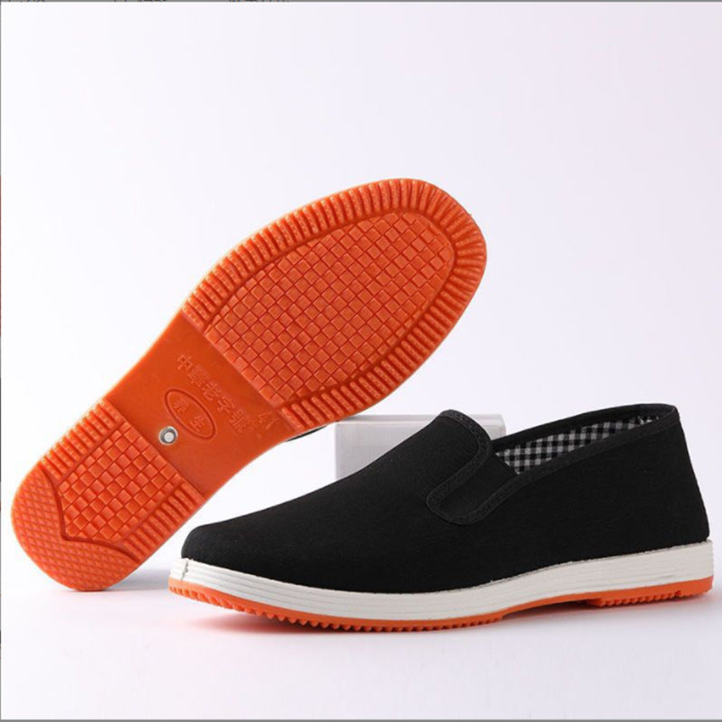 Casual Cloth Shoes Running Comfortable Breathable Soft Sole Wear-resistant Non-slip Black Cloth Shoes
