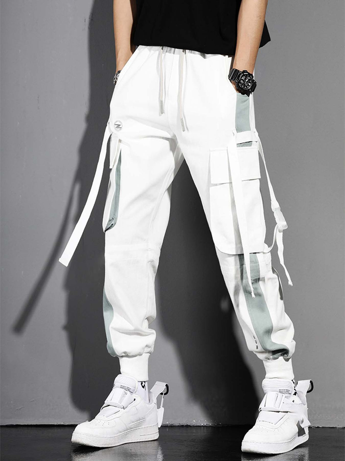 Short-Sleeved T-Shirt Men's Summer Thin Casual  Long Pants Men's set