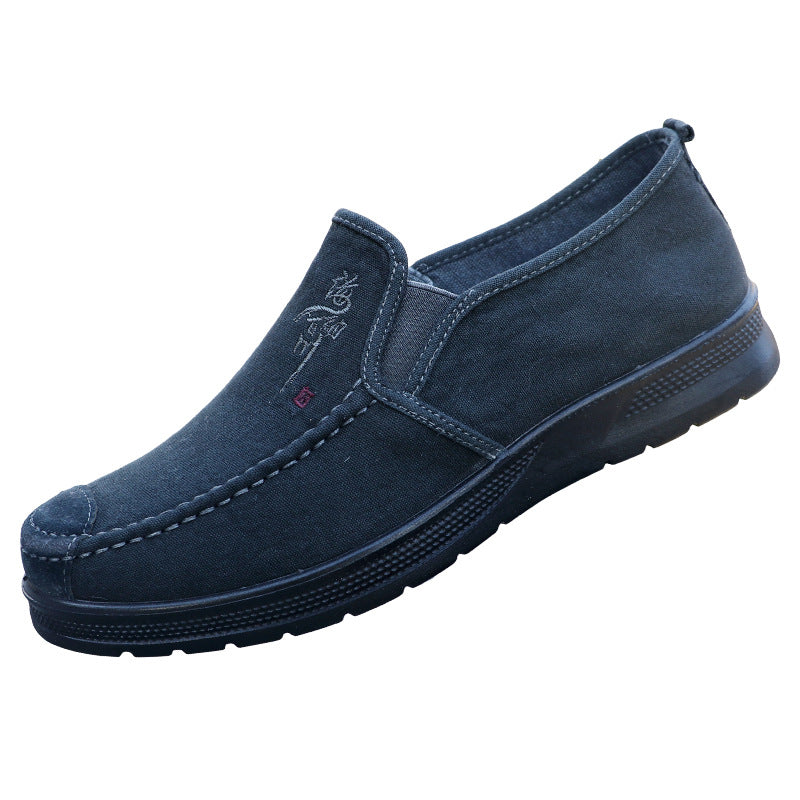 Old Beijing Cloth Shoes Canvas Shoes Men's Sports and Casual Shoes Breathable Work Shoes