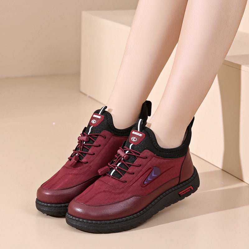 Cotton Shoes Winter Thickened Plush Comfortable Warm Waterproof Slip-on