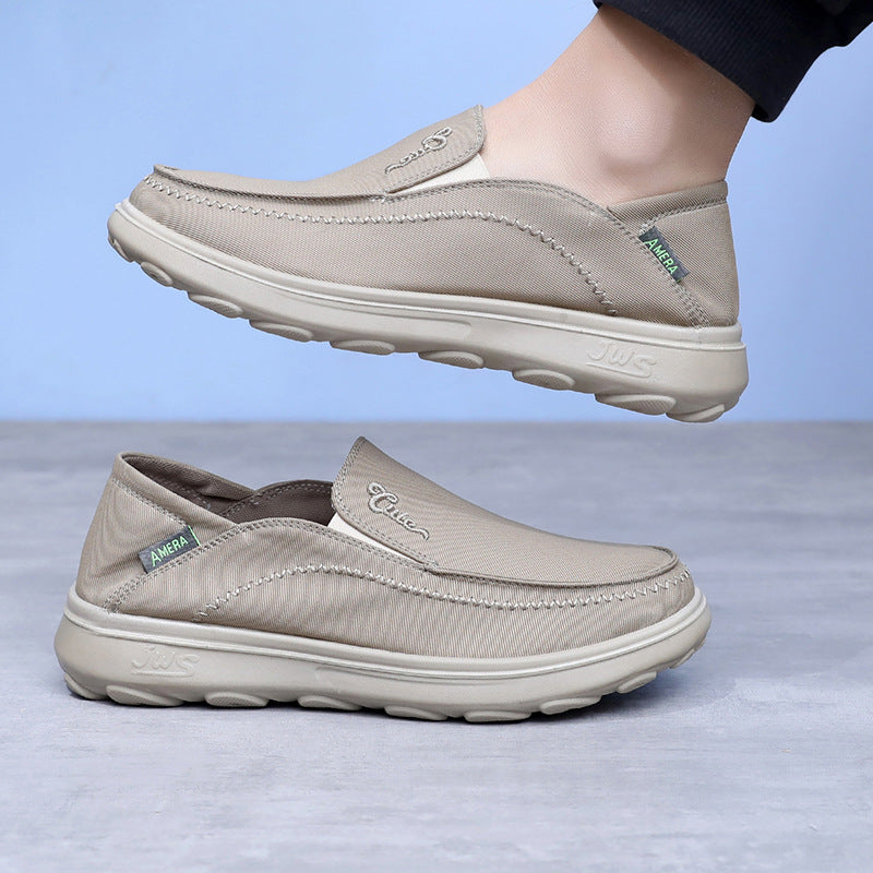 All-match Men's Shoes Casual Canvas Shoes Slip-on Non-slip Comfortable