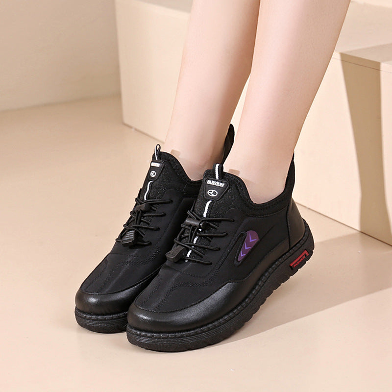 Cotton Shoes Winter Thickened Plush Comfortable Warm Waterproof Slip-on