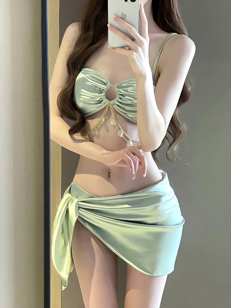 One-Piece Swimsuit Women's Summer Three-Piece Sexy  push-Up high-End Bikini