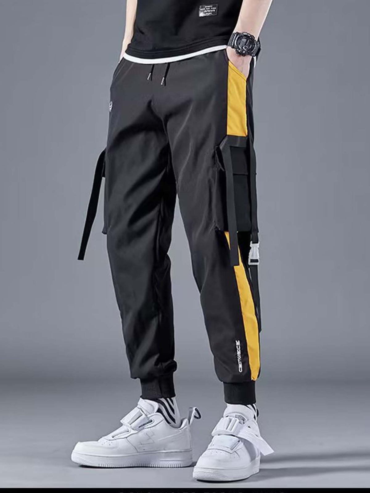 Short-Sleeved T-Shirt Men's Summer Thin Casual  Long Pants Men's set