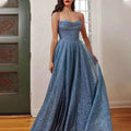 New European and American Cross-Border Women's Long Skirt Sleeveless Tube Top Sprinkled with Gold Sexy Suspender Dress