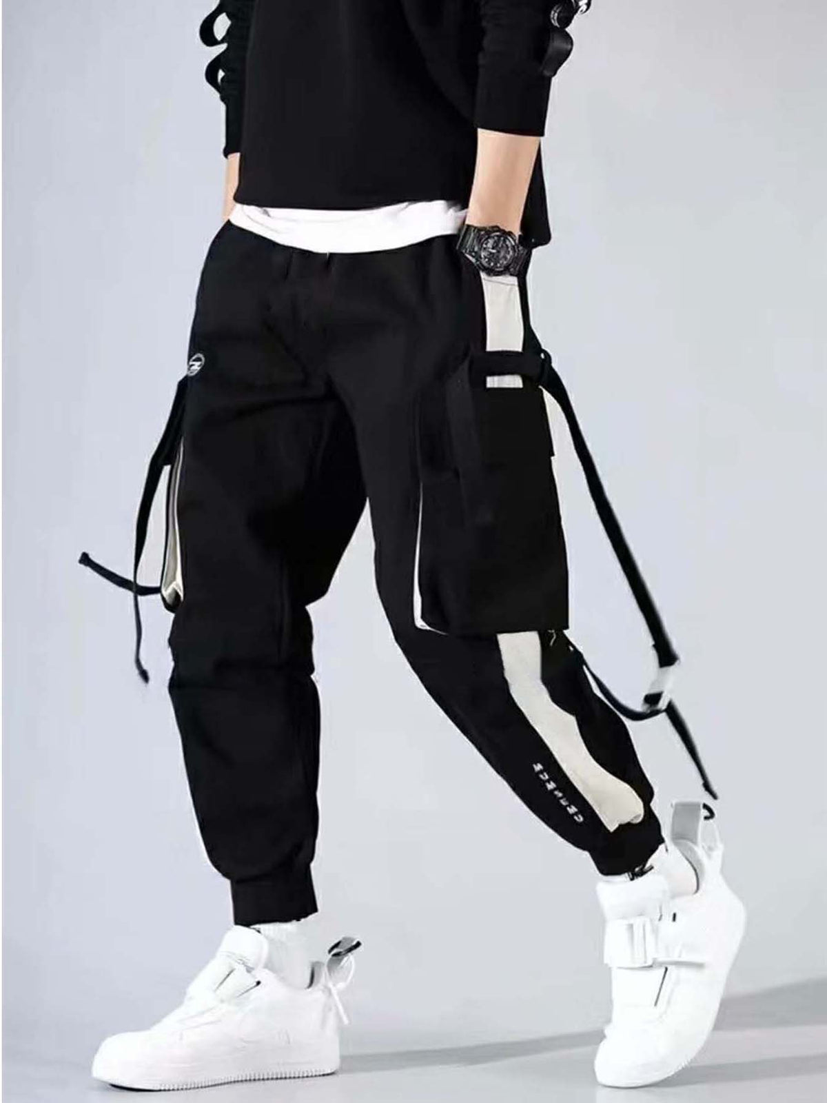 Short-Sleeved T-Shirt Men's Summer Thin Casual  Long Pants Men's set