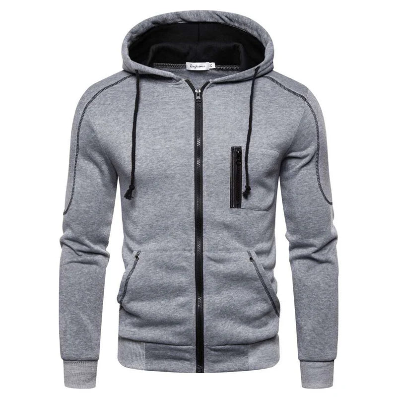 Men's Long Sleeve Zip Up Hoodie