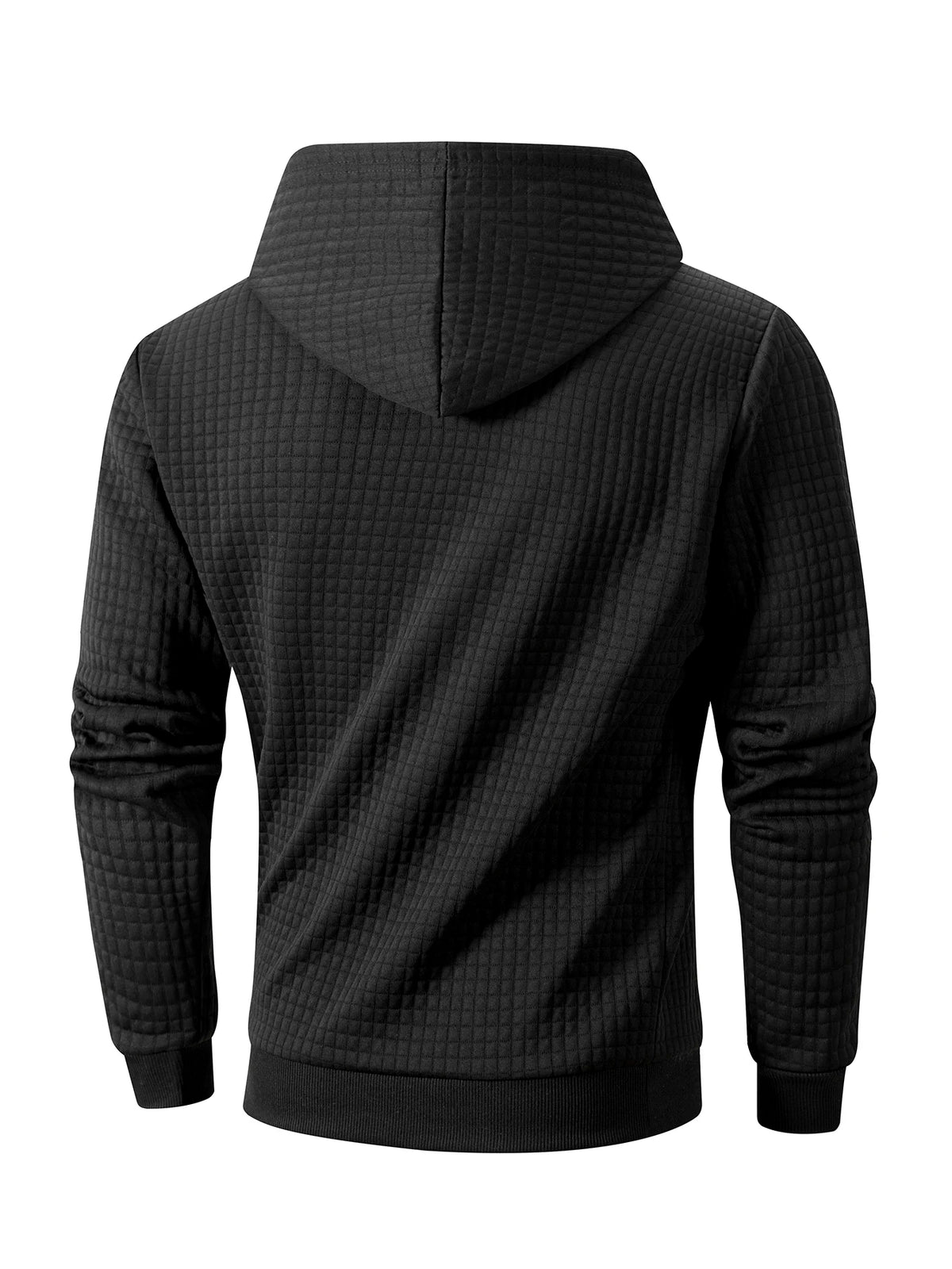 Men's Waffle Pattern Hoodie