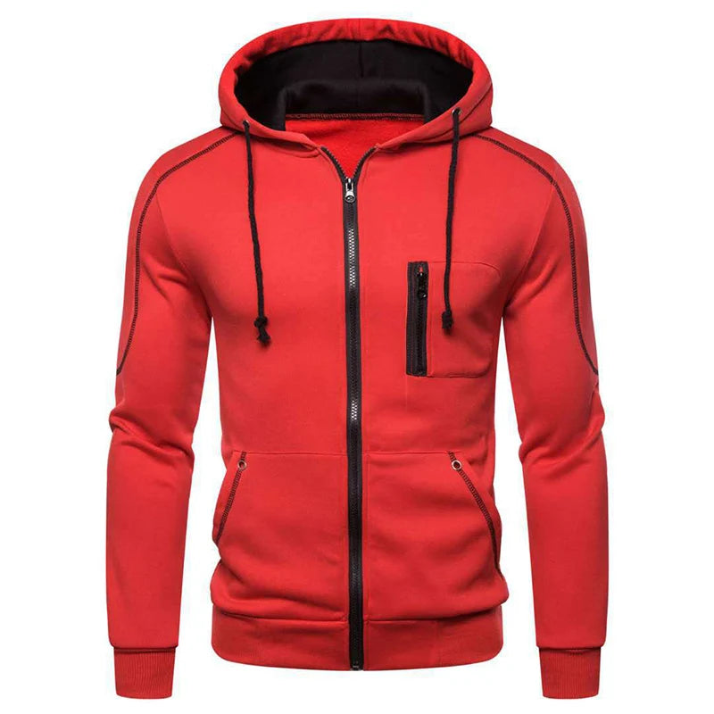 Men's Long Sleeve Zip Up Hoodie