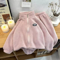 MILANCEL New Autumn Baby Sports Suit Toddler Fleece Solid Color Hoodies Suit Infant Outfit 2PCS