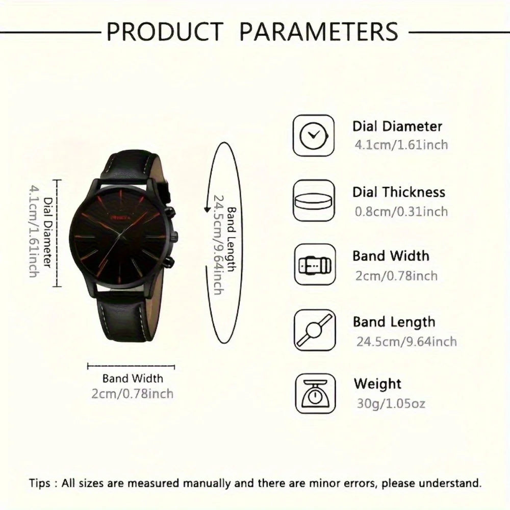 4 Pcs/set, Casual Men's Watchs