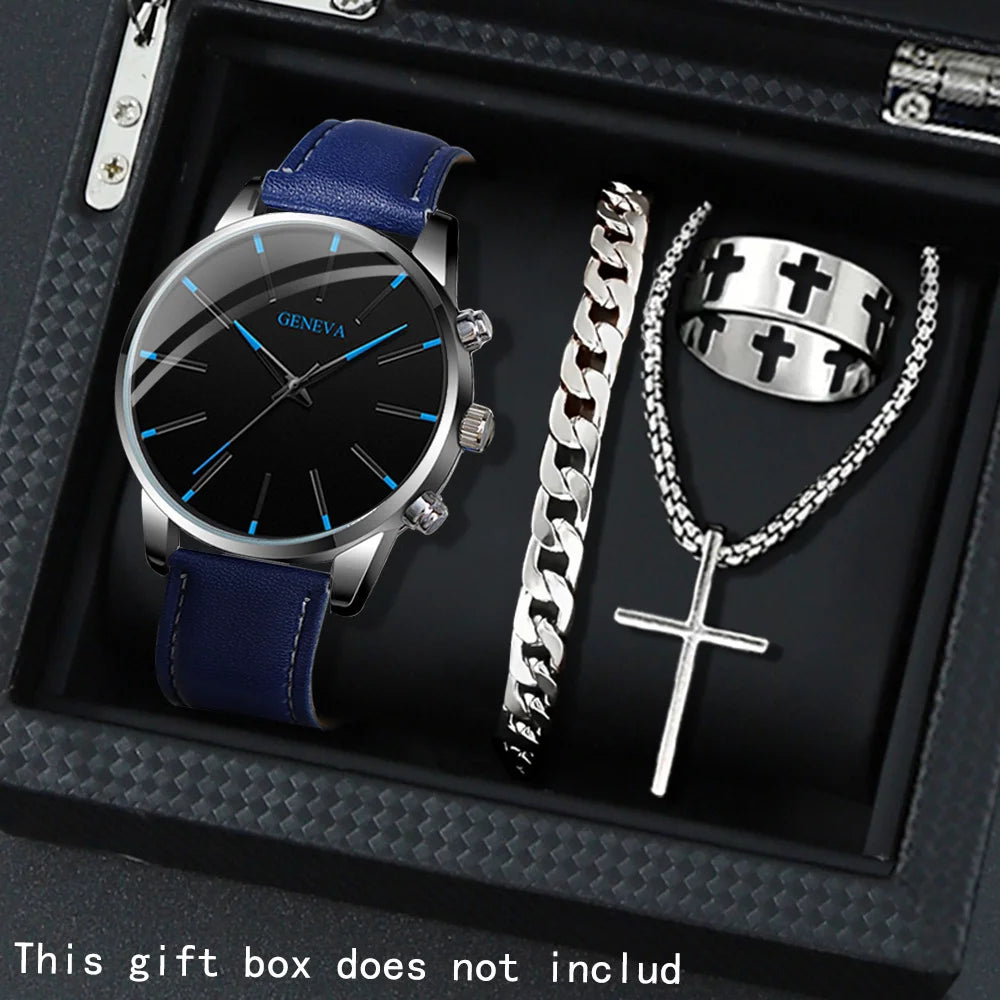 4 Pcs/set, Casual Men's Watchs
