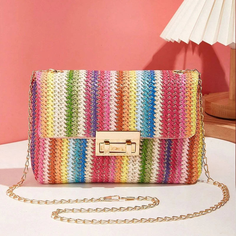 Crossbody Bag for Women Chain Strap Stylish Accessory Shoulder Bag