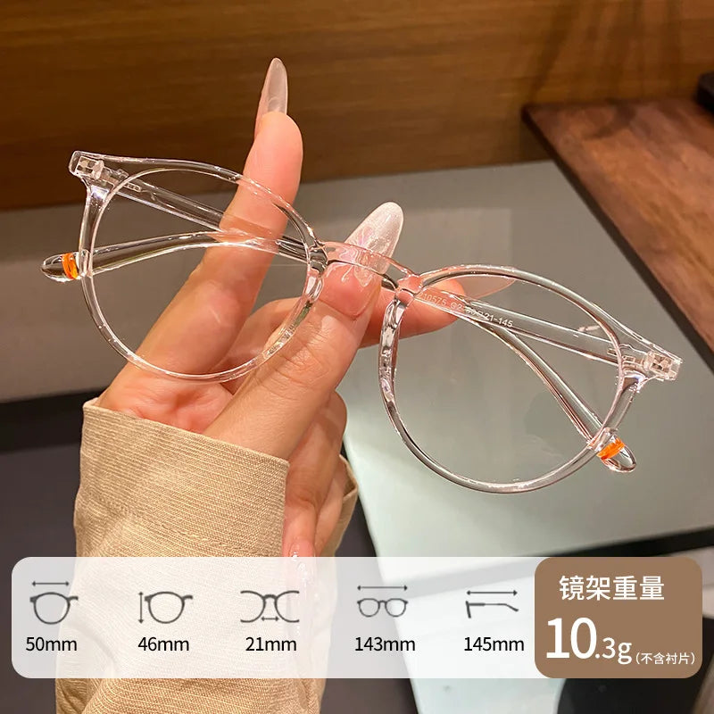 Ultra Light 10g Round Eyeglass Frame Retro Men's And Women's Eyeglass Frames Anti Blue Light Optical Prescriptio Frame 210575ZM