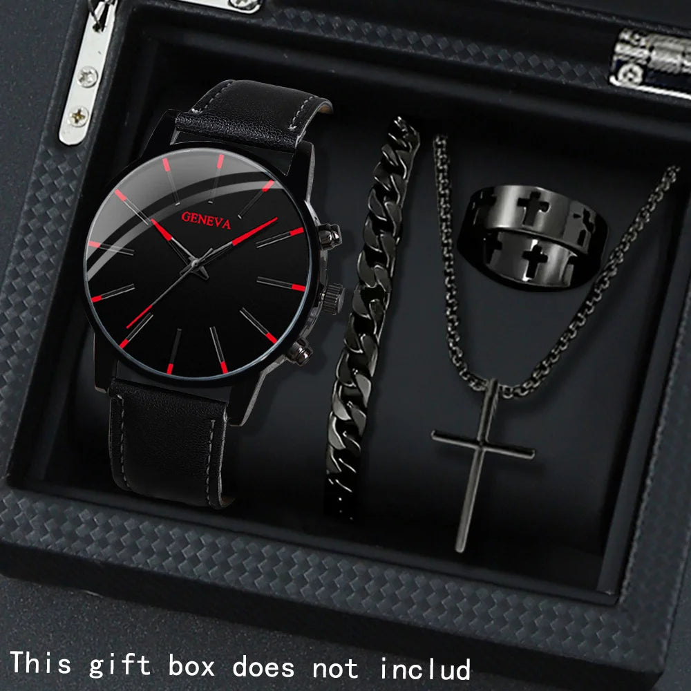 4 Pcs/set, Casual Men's Watchs
