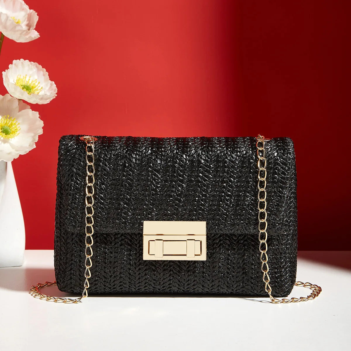 Crossbody Bag for Women Chain Strap Stylish Accessory Shoulder Bag