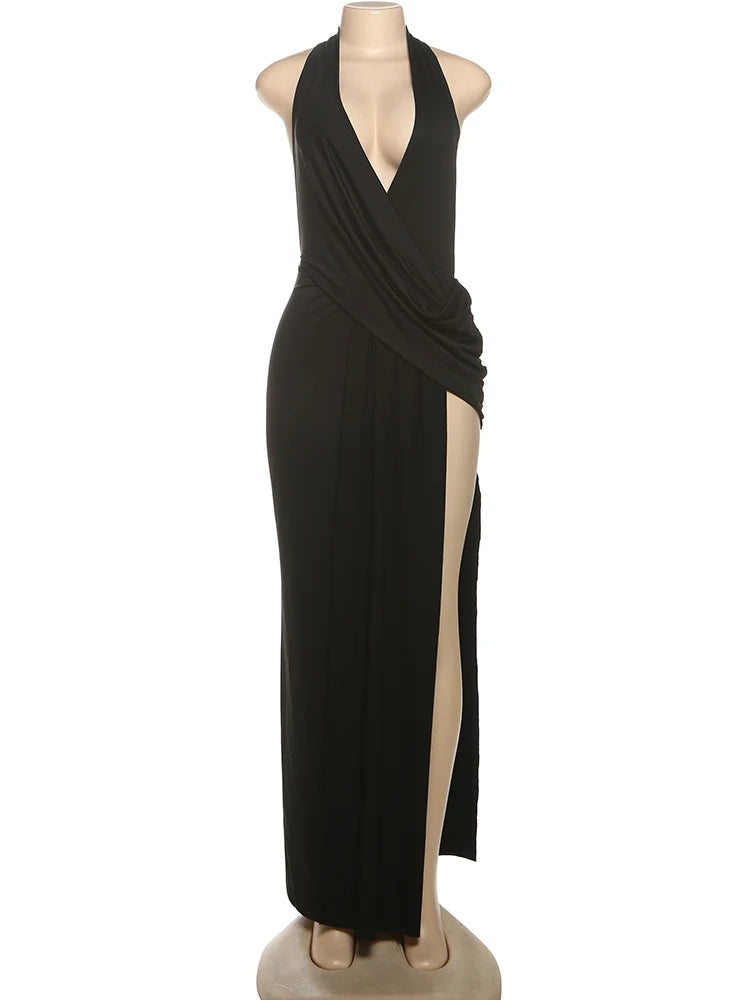 Sisterlinda Sexy High Splits Long Dress Women