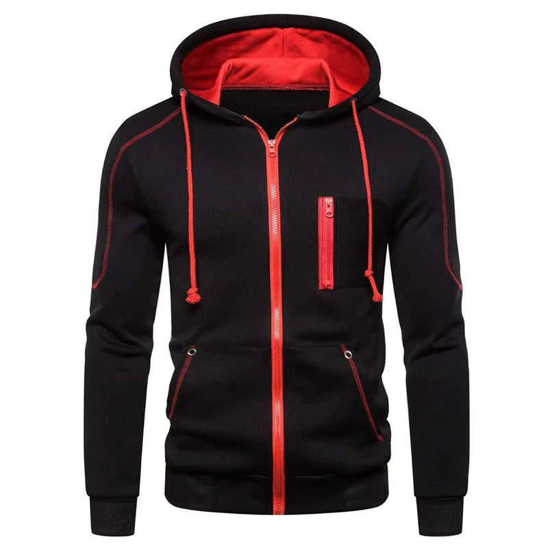 Men's Long Sleeve Zip Up Hoodie