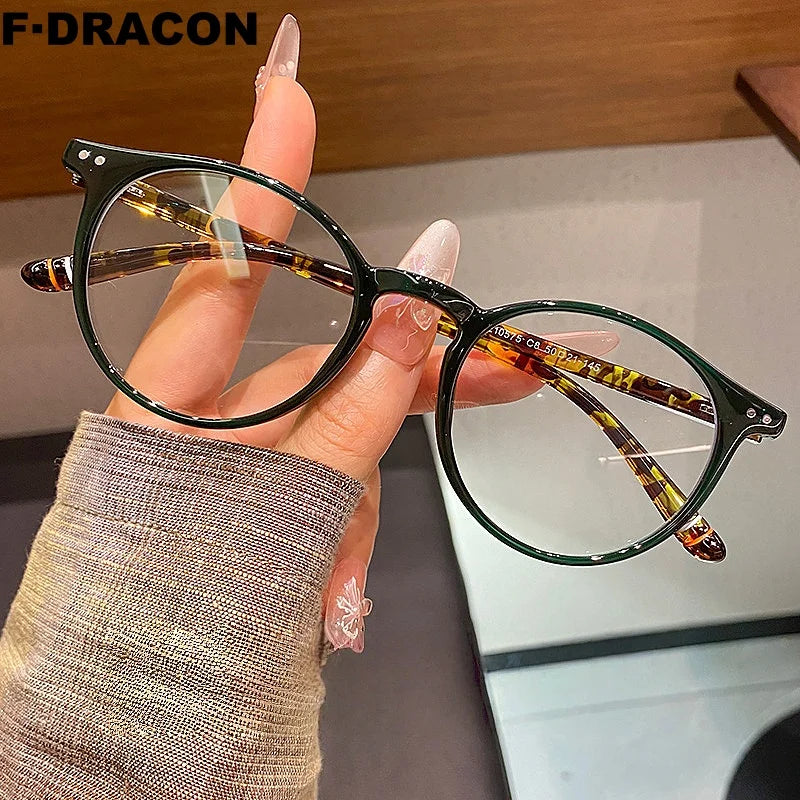 Ultra Light 10g Round Eyeglass Frame Retro Men's And Women's Eyeglass Frames Anti Blue Light Optical Prescriptio Frame 210575ZM
