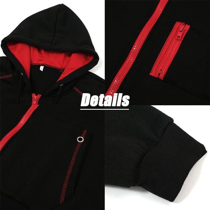 Men's Long Sleeve Zip Up Hoodie