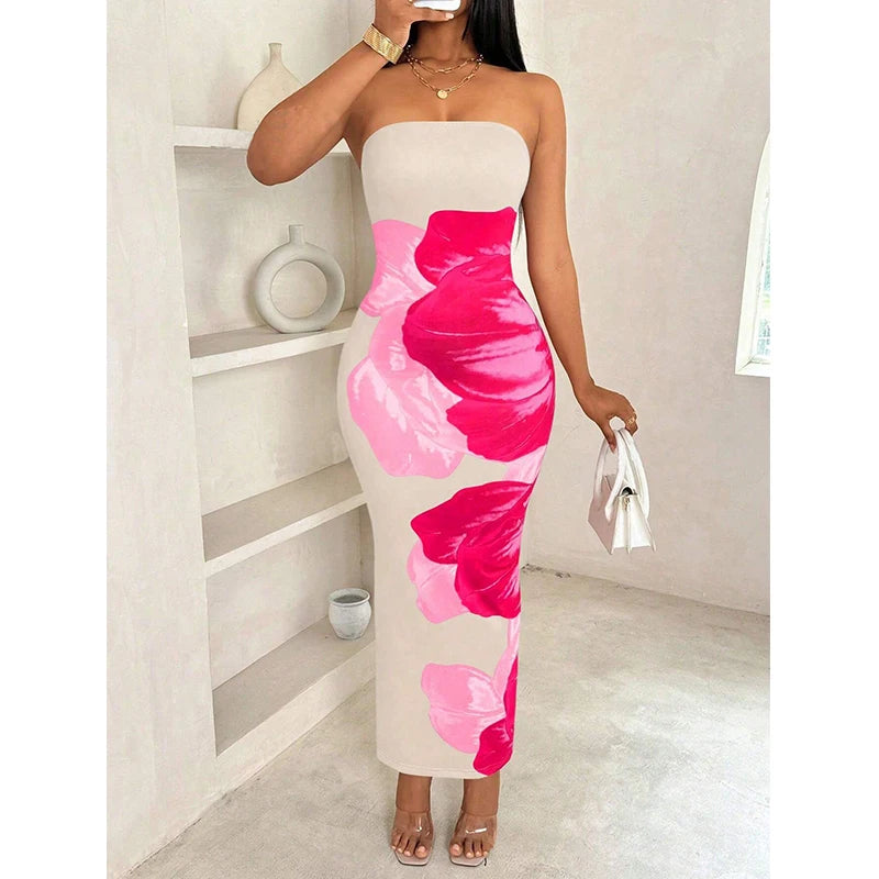 elegant slim-fit print