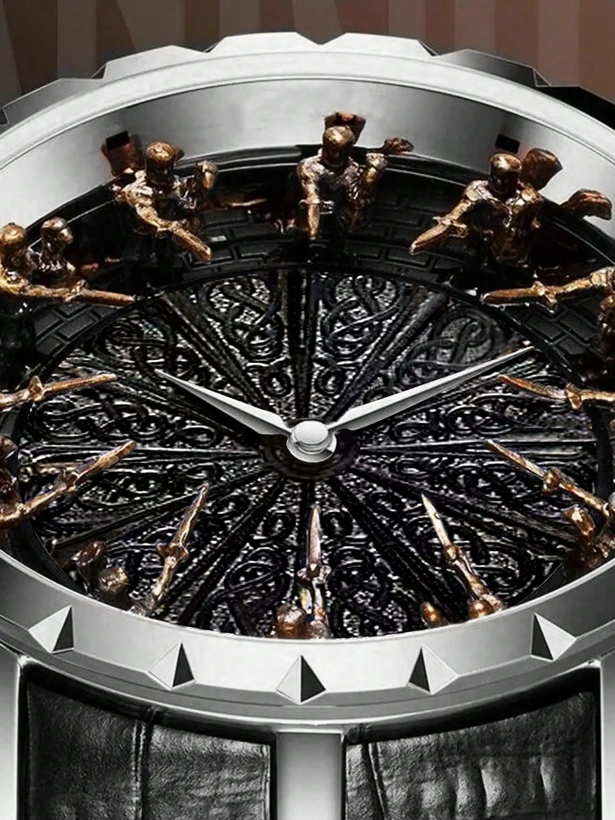 Retro Style  Practical Belt, Large Dial, Fully Automatic Quartz Watch for Men