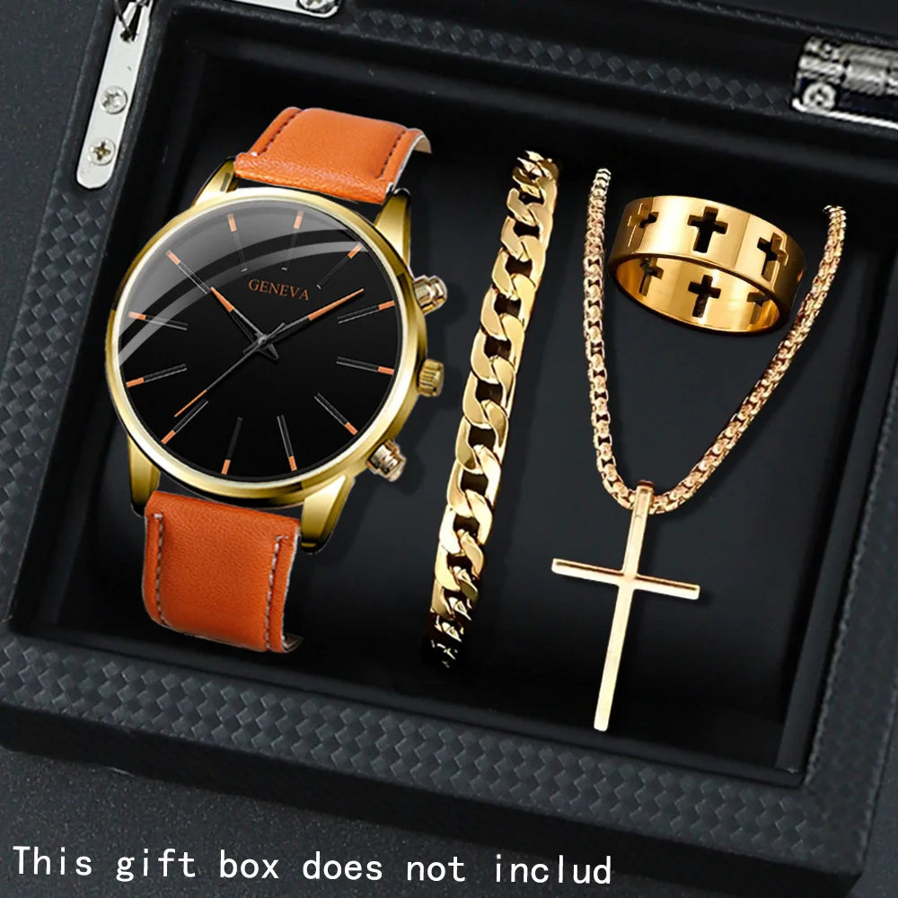4 Pcs/set, Casual Men's Watchs