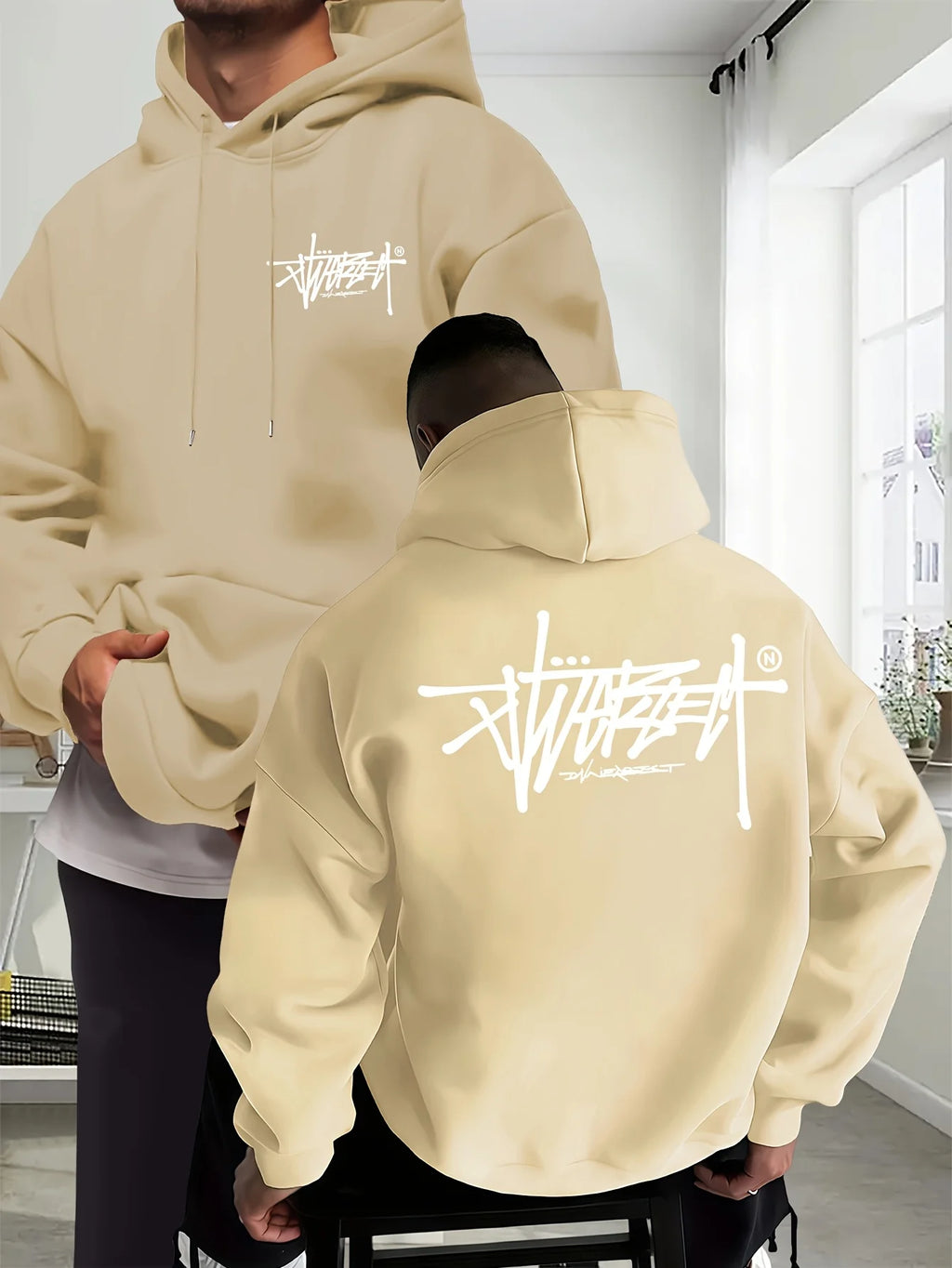 New men's port hooded shirt