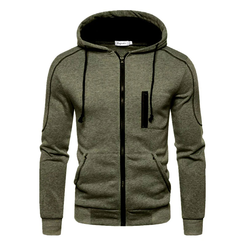 Men's Long Sleeve Zip Up Hoodie