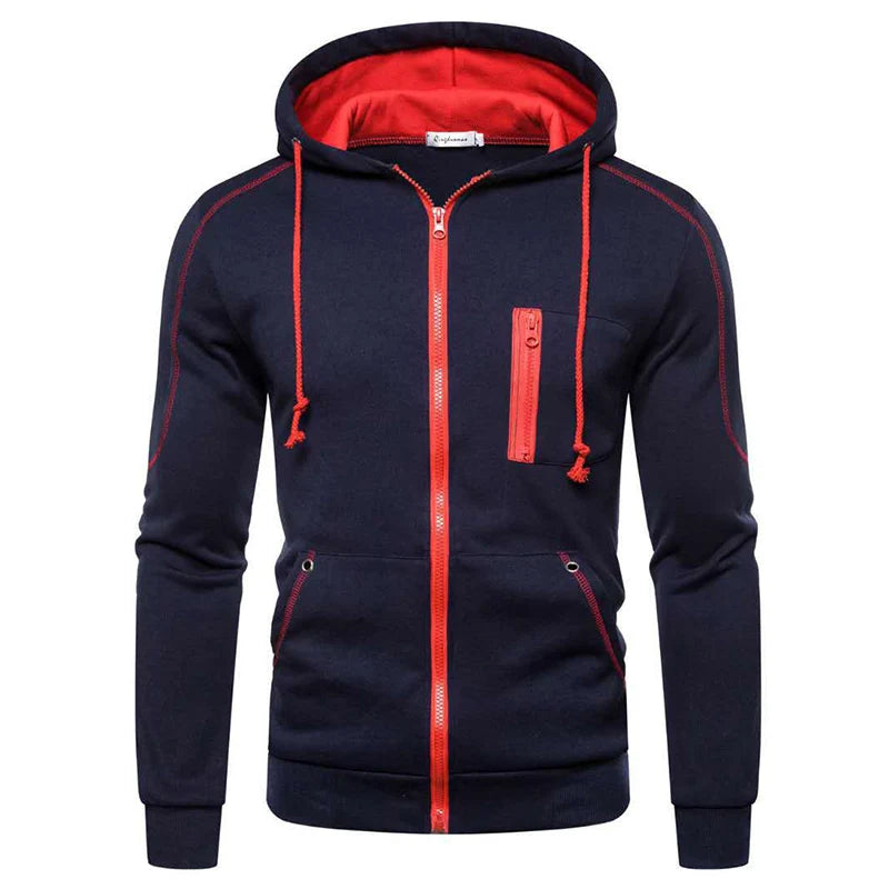 Men's Long Sleeve Zip Up Hoodie