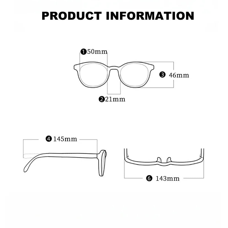 Ultra Light 10g Round Eyeglass Frame Retro Men's And Women's Eyeglass Frames Anti Blue Light Optical Prescriptio Frame 210575ZM