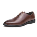 Classic Brand Pointed Banquet Dress Shoes Brown High-end Men's Business Shoes Men's Commuting Daily Casual Shoes Flat Bottomed