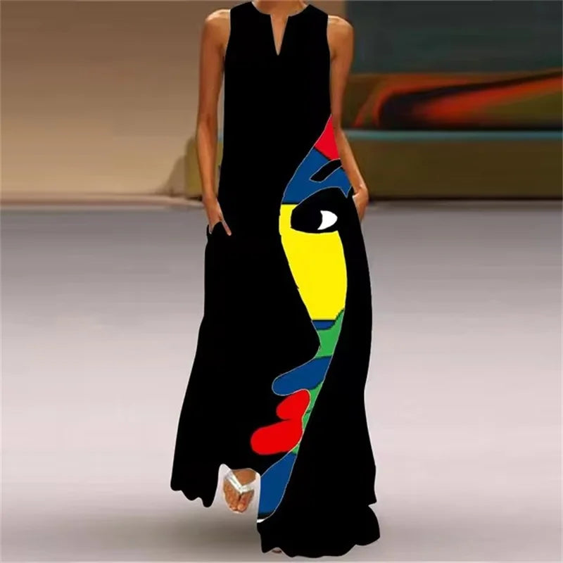 Summer Outdoor Street Fashion Women's Long Dress