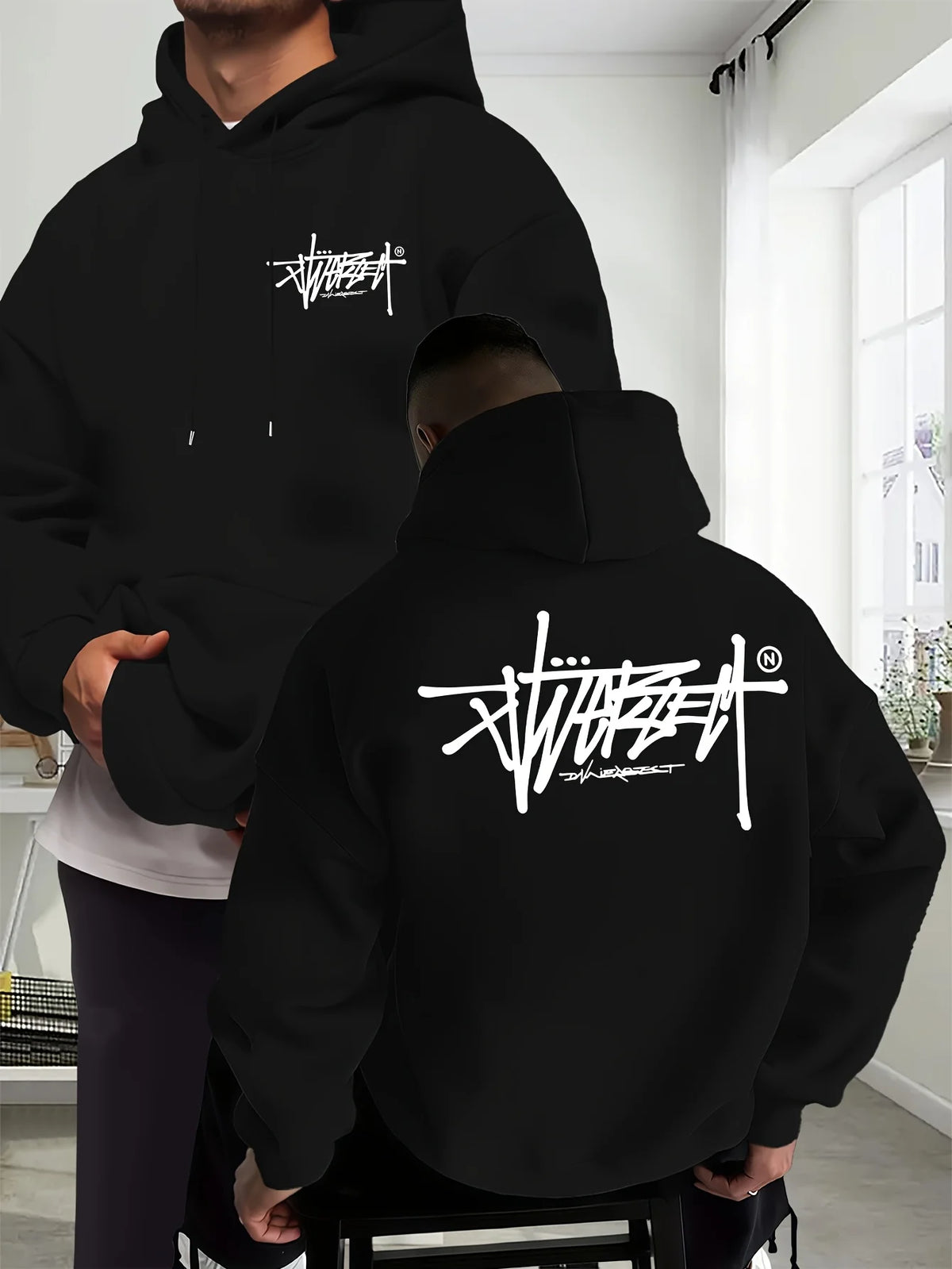 New men's port hooded shirt