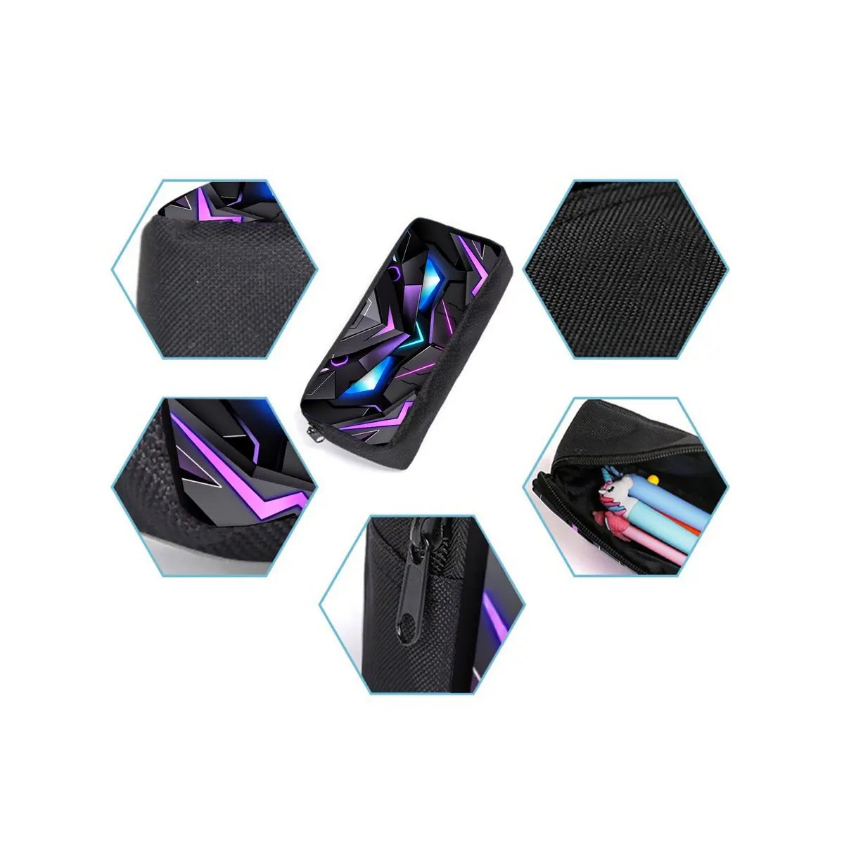 Mechanical Robots Print 3Pcs/Set Backpack with Messenger Bags ,Pencil Bags