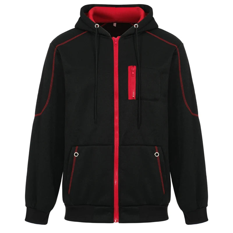 Men's Long Sleeve Zip Up Hoodie