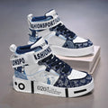 Brand Kids Board Shoes High Top Sports Shoes Boys Fashion Basketball Sneakers Leisure Girls Flats Children Casual Walking Shoes