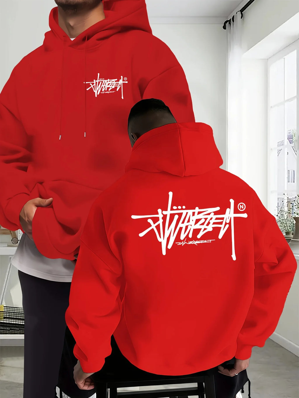 New men's port hooded shirt