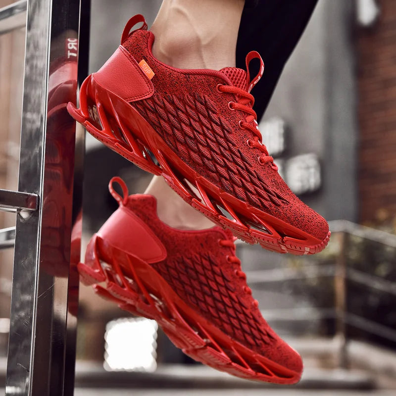 Men's Shoe Brand Design Classic Red Sports Shoes 2025 Blue Ball Football High-end Training Running Breathable Fashion Loafers