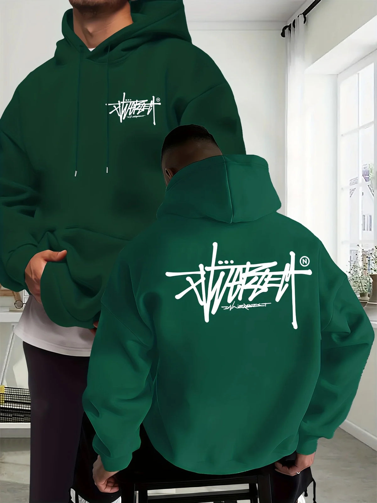 New men's port hooded shirt