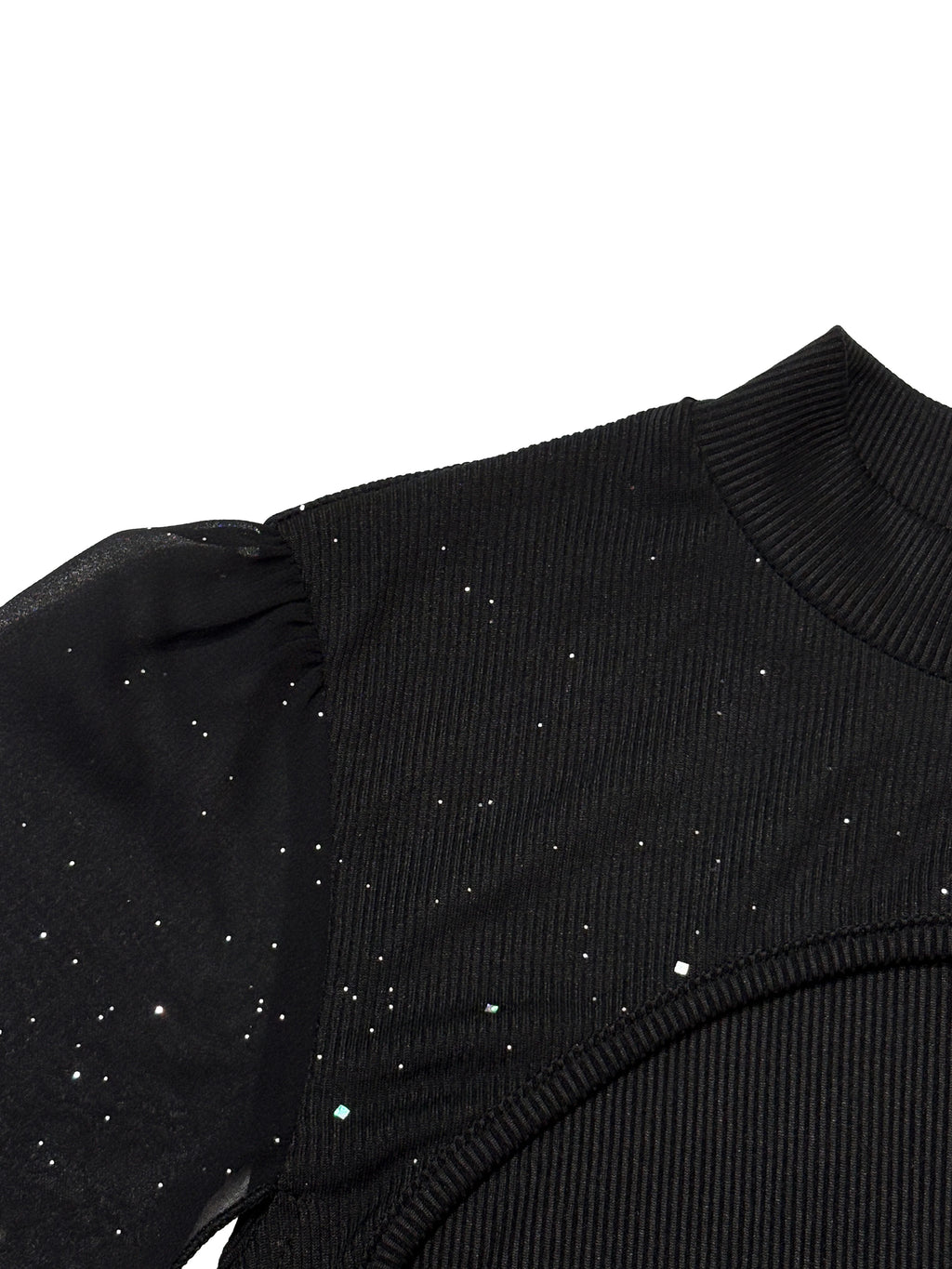 Stand Collar Cape Mini Dress Sequins
